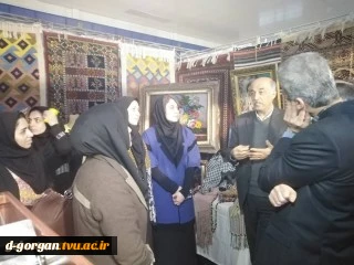 بازدید اقای دکتر نجفی نژاد و معاونین از غرفه دانشگاه فنی و حرفه ای 2