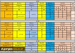 جدول زمان بندی حذف و اضافه ترم 991