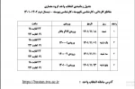 جدول زمانبندی انتخاب واحد 4